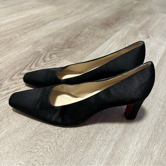 Vintage Authentic Christian Louboutin Satin Heels - size 27 - Picture 8 of 10